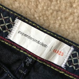 Paper denim and cloth wide leg jeans